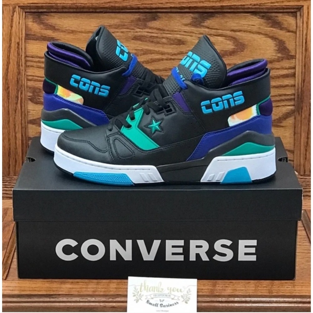 Converse ERX 260 Mid Black Court Purple Bold Jade Sneakers 164386C Size Men 11